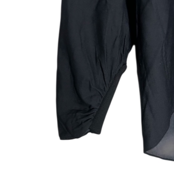 Tibi Hooded Viscose Blend Pullover Shirt SS18 Size S In Navy - Picture 10 of 10